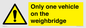 WV13382: Only one vehicle on weighbridge