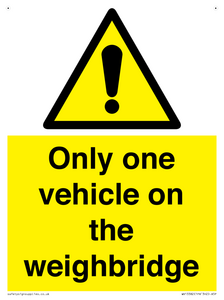 WV13382: Only one vehicle on weighbridge