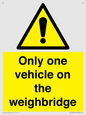 WV13382: Only one vehicle on weighbridge