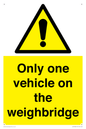 WV13382: Only one vehicle on weighbridge
