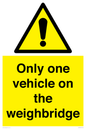 WV13382: Only one vehicle on weighbridge