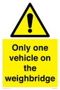 WV13382: Only one vehicle on weighbridge