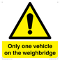 WV13382: Only one vehicle on weighbridge