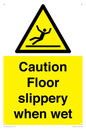 WV13402: Caution Floor slippery when wet