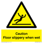 WV13402: Caution Floor slippery when wet