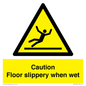 WV13402: Caution Floor slippery when wet