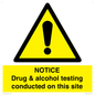 WV13420: NOTICE Drug & alcohol testing conducted on this site