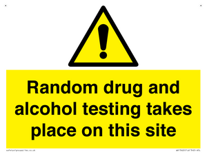 WV13422: Random drug and alcohol testing takes place on this site