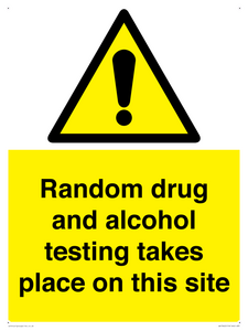WV13422: Random drug and alcohol testing takes place on this site