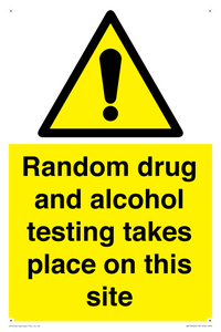 WV13422: Random drug and alcohol testing takes place on this site