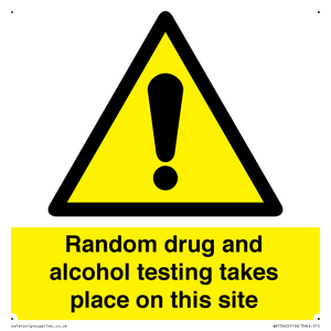 WV13422: Random drug and alcohol testing takes place on this site