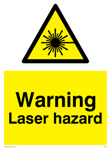 WV136: warning laser hazard