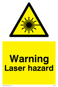 WV136: warning laser hazard