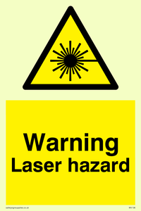 WV136: warning laser hazard