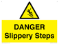 WV13837: DANGER Slippery Steps