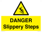 WV13837: DANGER Slippery Steps