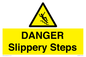 WV13837: DANGER Slippery Steps