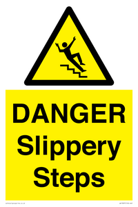 WV13837: DANGER Slippery Steps