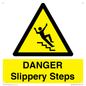 WV13837: DANGER Slippery Steps