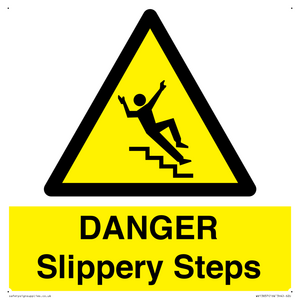 WV13837: DANGER Slippery Steps