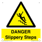 WV13837: DANGER Slippery Steps