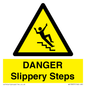 WV13837: DANGER Slippery Steps