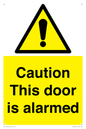 WV13904: Caution this door is alarmed