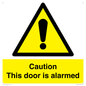 WV13904: Caution this door is alarmed