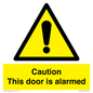 WV13904: Caution this door is alarmed