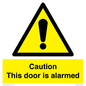 WV13904: Caution this door is alarmed