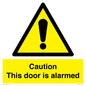 WV13904: Caution this door is alarmed