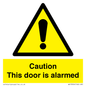 WV13904: Caution this door is alarmed