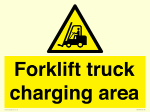 WV14093: Forklift truck charging area