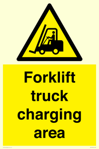 WV14093: Forklift truck charging area