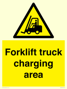 WV14093: Forklift truck charging area