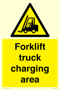 WV14093: Forklift truck charging area