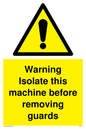 WV141: Isolate machine before guards