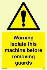 WV141: Isolate machine before guards