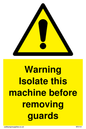 WV141: Isolate machine before guards