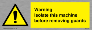 WV141: Isolate machine before guards