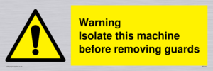 WV141: Isolate machine before guards
