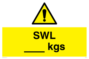 WV1436: Safe Working Loads (KGs)
