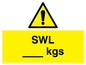 WV1436: Safe Working Loads (KGs)