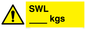 WV1436: Safe Working Loads (KGs)