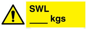 WV1436: Safe Working Loads (KGs)