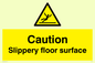 WV144: caution slippery floor surface