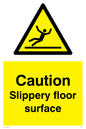 WV144: caution slippery floor surface
