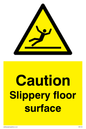 WV144: caution slippery floor surface