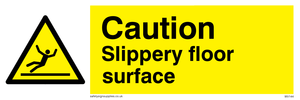 WV144: caution slippery floor surface