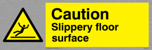 WV144: caution slippery floor surface